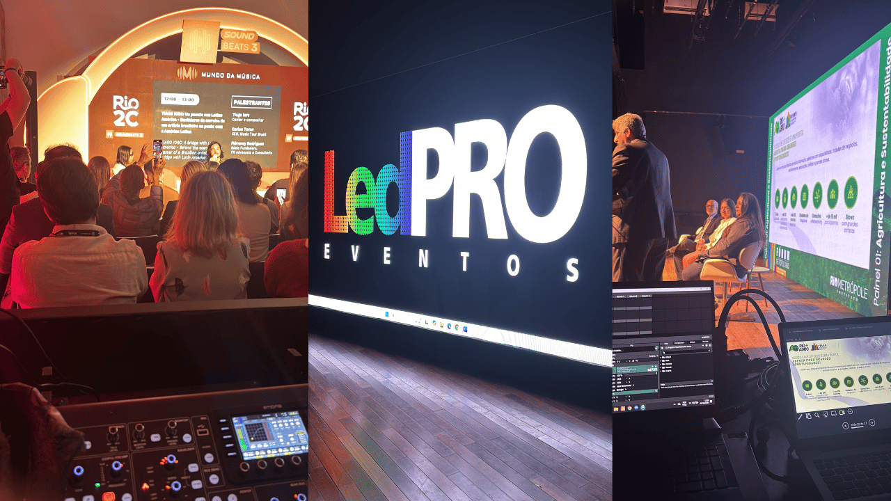 Aluguel de Aluguel de Som e Iluminação​ - Painel de LED - Telão de LED - Estruturas p/eventos - LedPRO Eventos - RJ